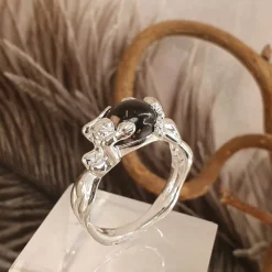 Zornring liten silver porfyr